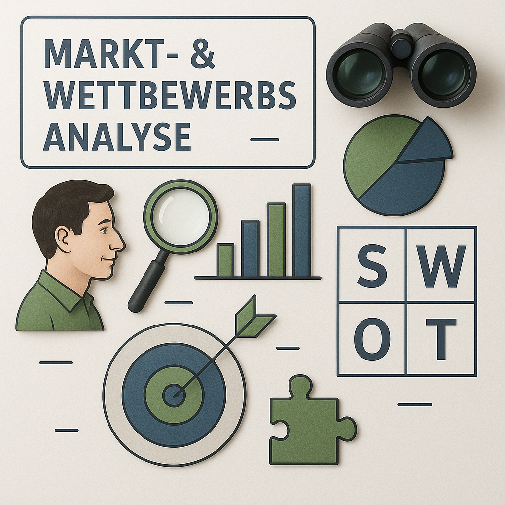 Banner zum Einstiegskurs: Markt- & Wettbewerbsanalyse